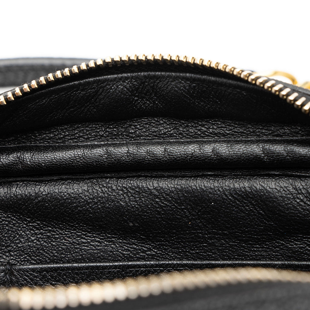 Saint Laurent Matelasse Grain de Poudre Monogram Lou Mini Camera Bag (SHF-sRcb5h)