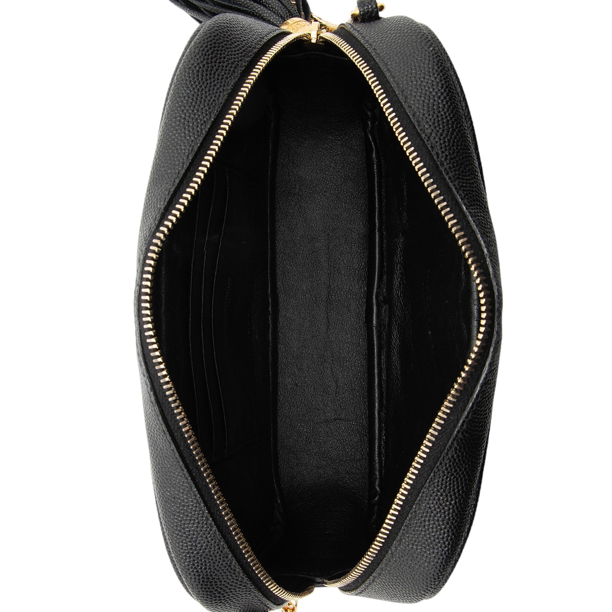 Saint Laurent Matelasse Grain de Poudre Monogram Lou Mini Camera Bag (SHF-sRcb5h)