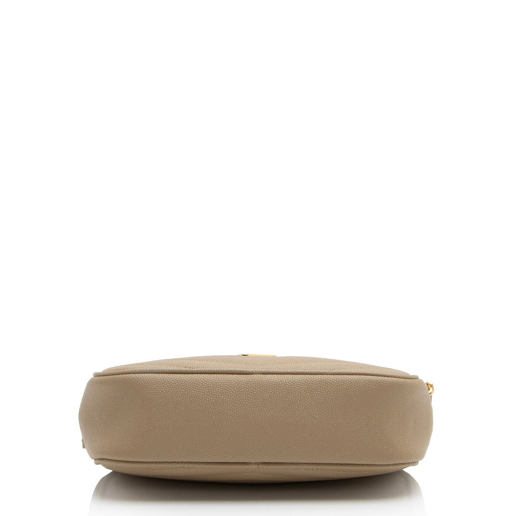 Saint Laurent Matelasse Grain de Poudre Monogram Lou Mini Camera Bag (SHF-uheDKF)