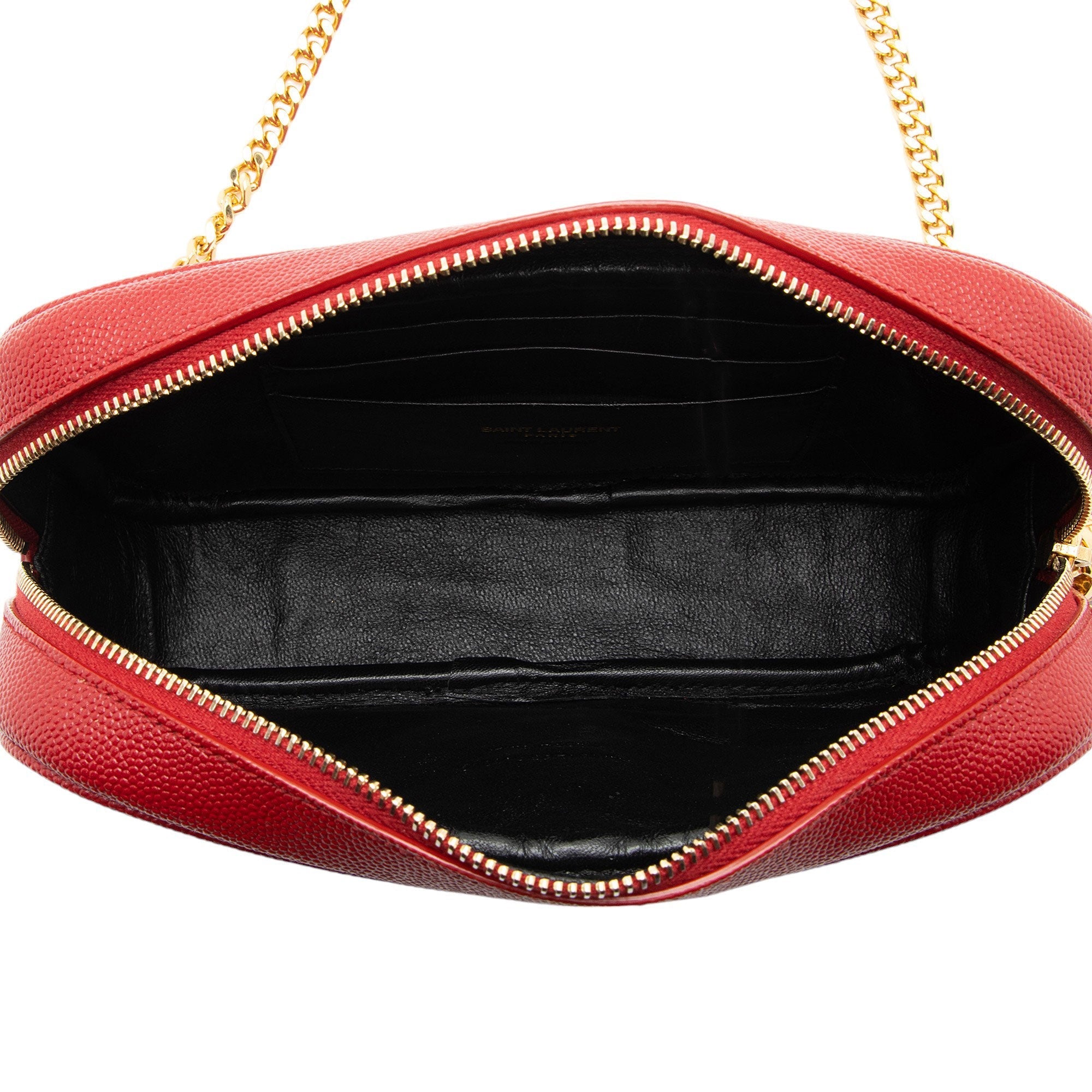 Saint Laurent Matelasse Grain de Poudre Monogram Lou Mini Camera Bag (SHF-QnSMbT)