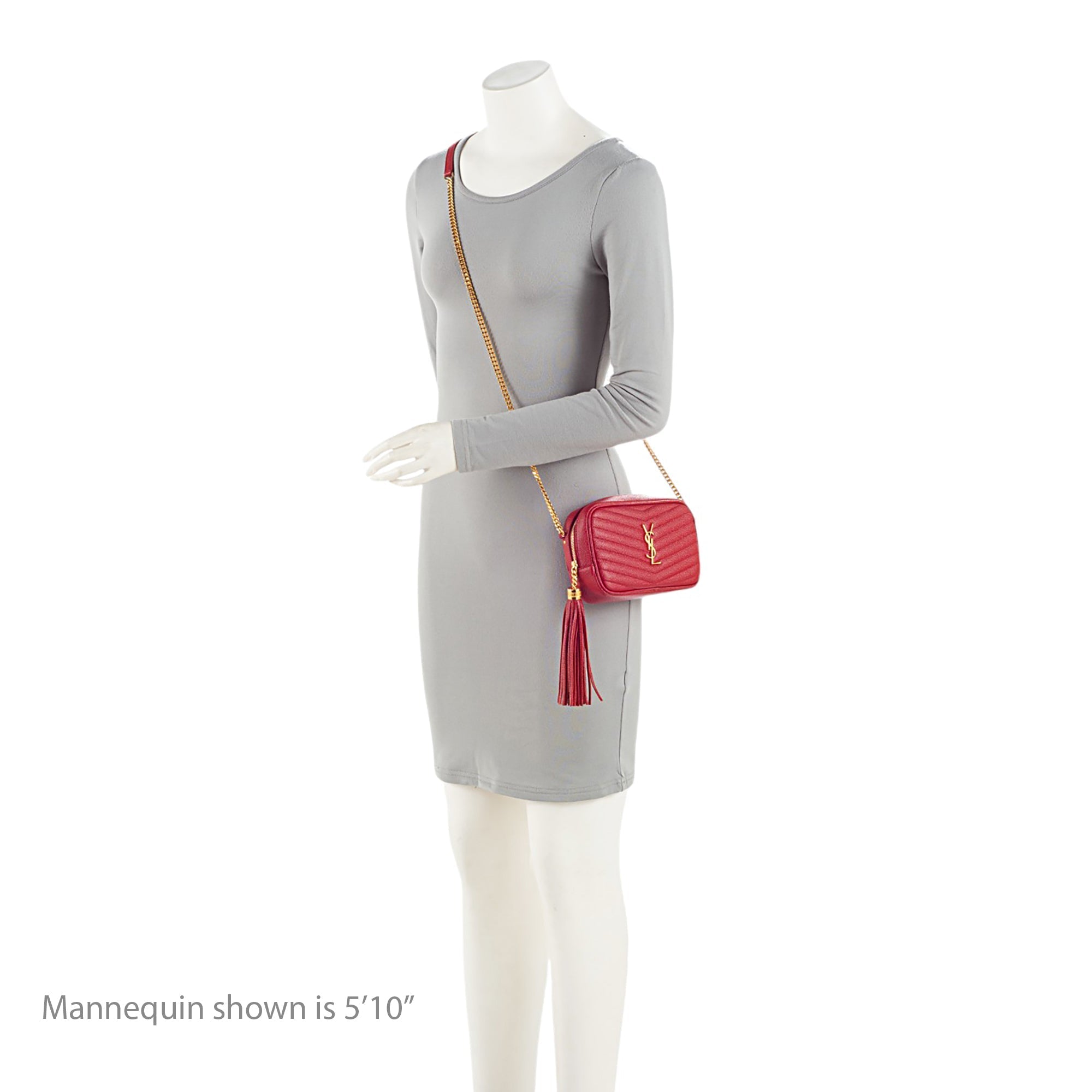 Saint Laurent Matelasse Grain de Poudre Monogram Lou Mini Camera Bag (SHF-QnSMbT)
