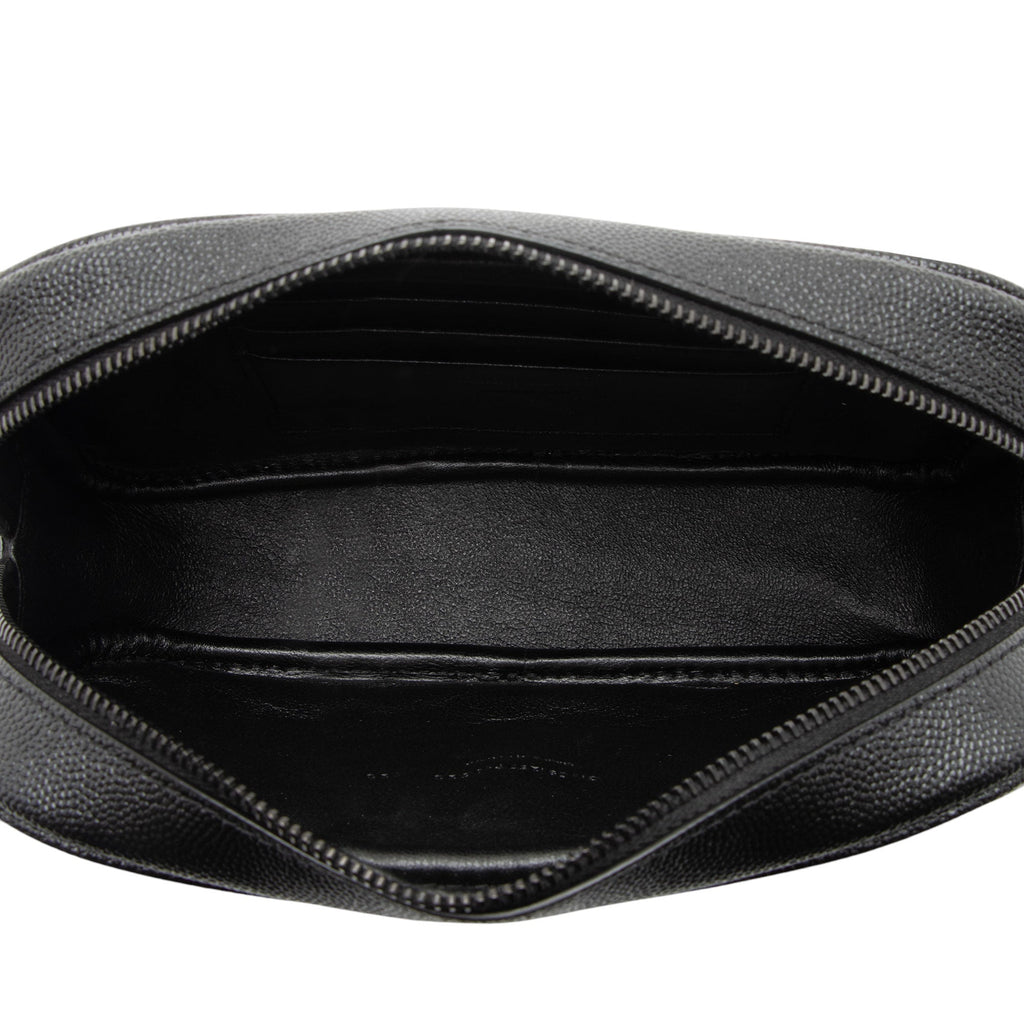 Saint Laurent Matelasse Grain de Poudre Monogram Lou Mini Camera Bag (SHF-UkqO9o)