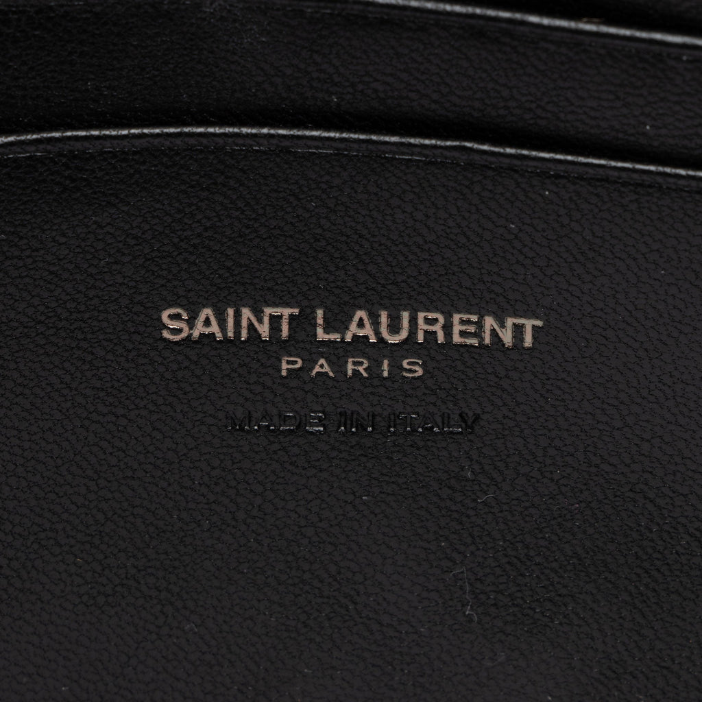 Saint Laurent Matelasse Grain de Poudre Monogram Lou Mini Camera Bag (SHF-UkqO9o)