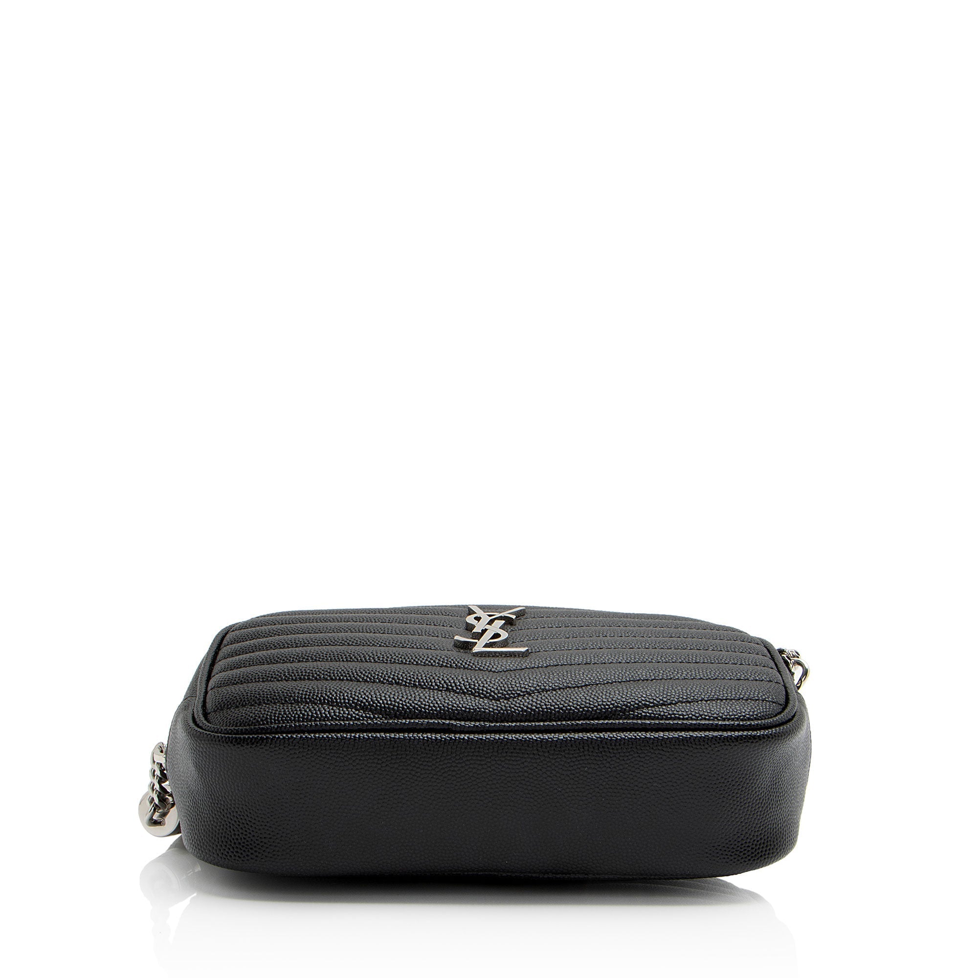 Saint Laurent Matelasse Grain de Poudre Monogram Lou Mini Camera Bag
