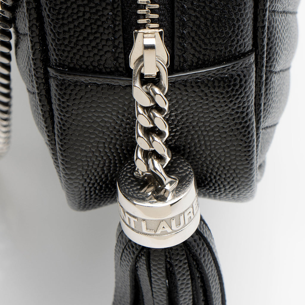 Saint Laurent Matelasse Grain de Poudre Monogram Lou Mini Camera Bag