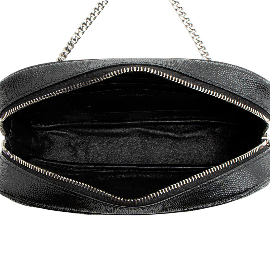 Saint Laurent Matelasse Grain de Poudre Monogram Lou Mini Camera Bag