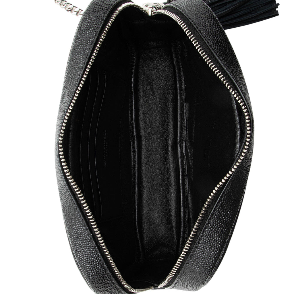 Saint Laurent Matelasse Grain de Poudre Monogram Lou Mini Camera Bag