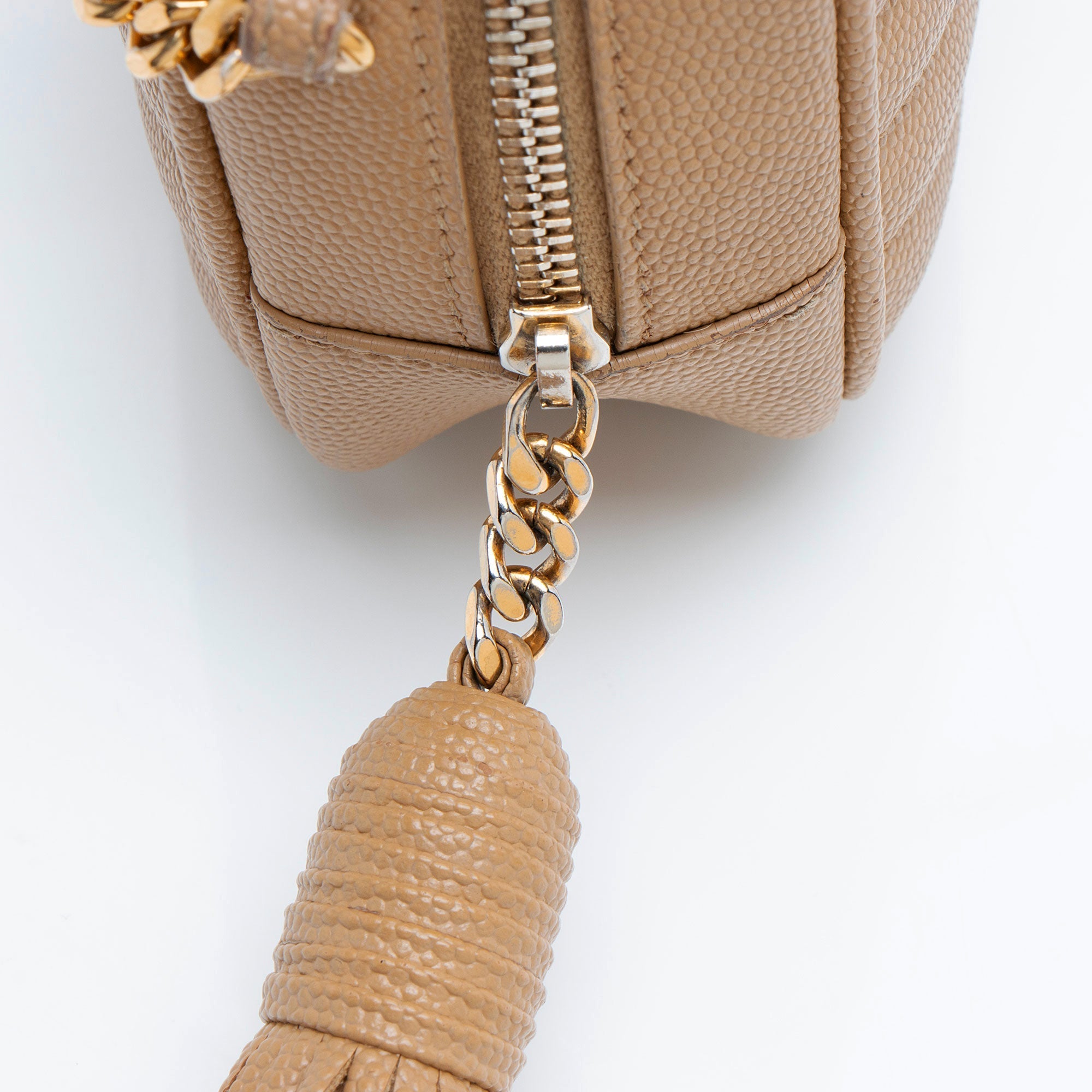 Saint Laurent Matelasse Grain de Poudre Monogram Lou Mini Camera Bag