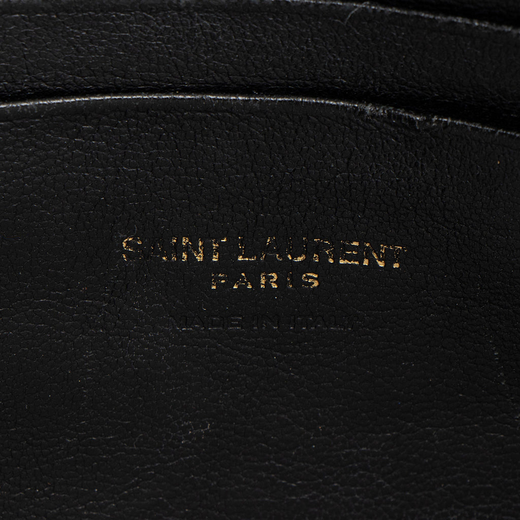 Saint Laurent Matelasse Grain de Poudre Monogram Lou Mini Camera Bag