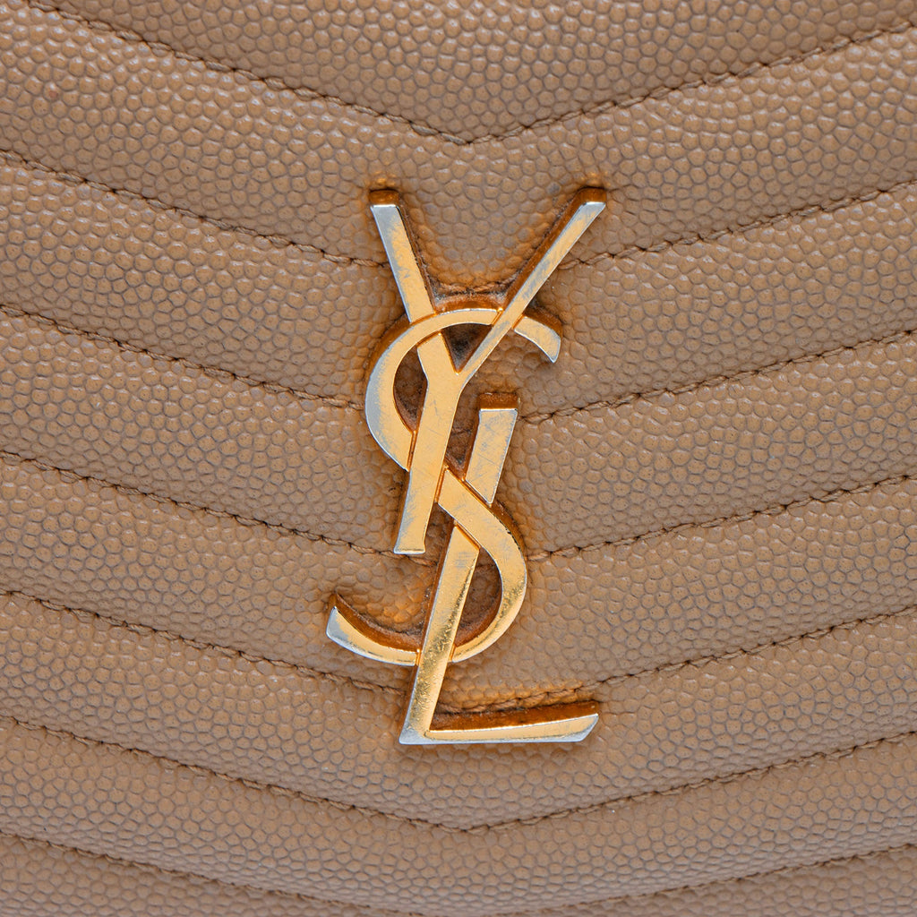 Saint Laurent Matelasse Grain de Poudre Monogram Lou Mini Camera Bag