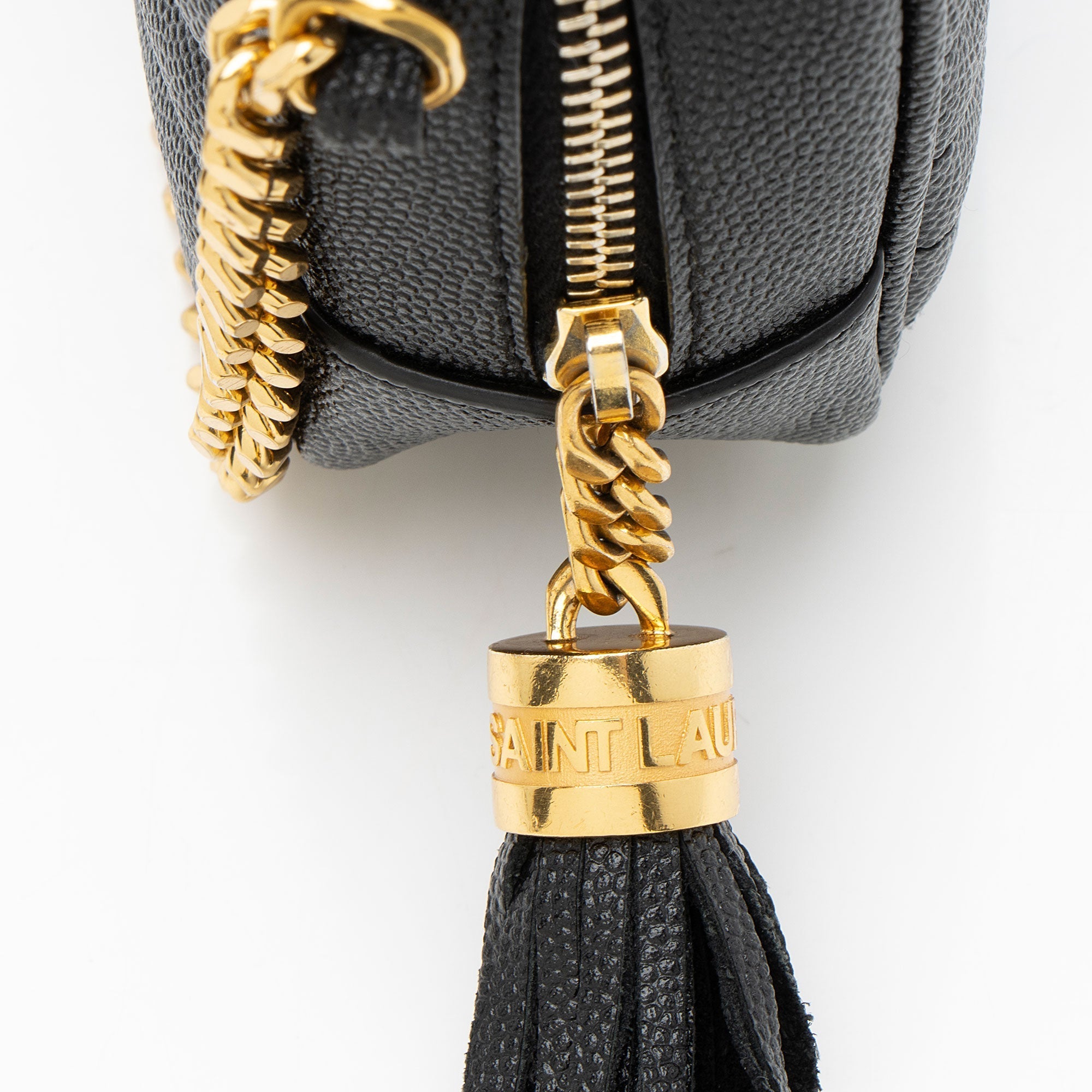 Saint Laurent Matelasse Grain de Poudre Monogram Lou Mini Camera Bag