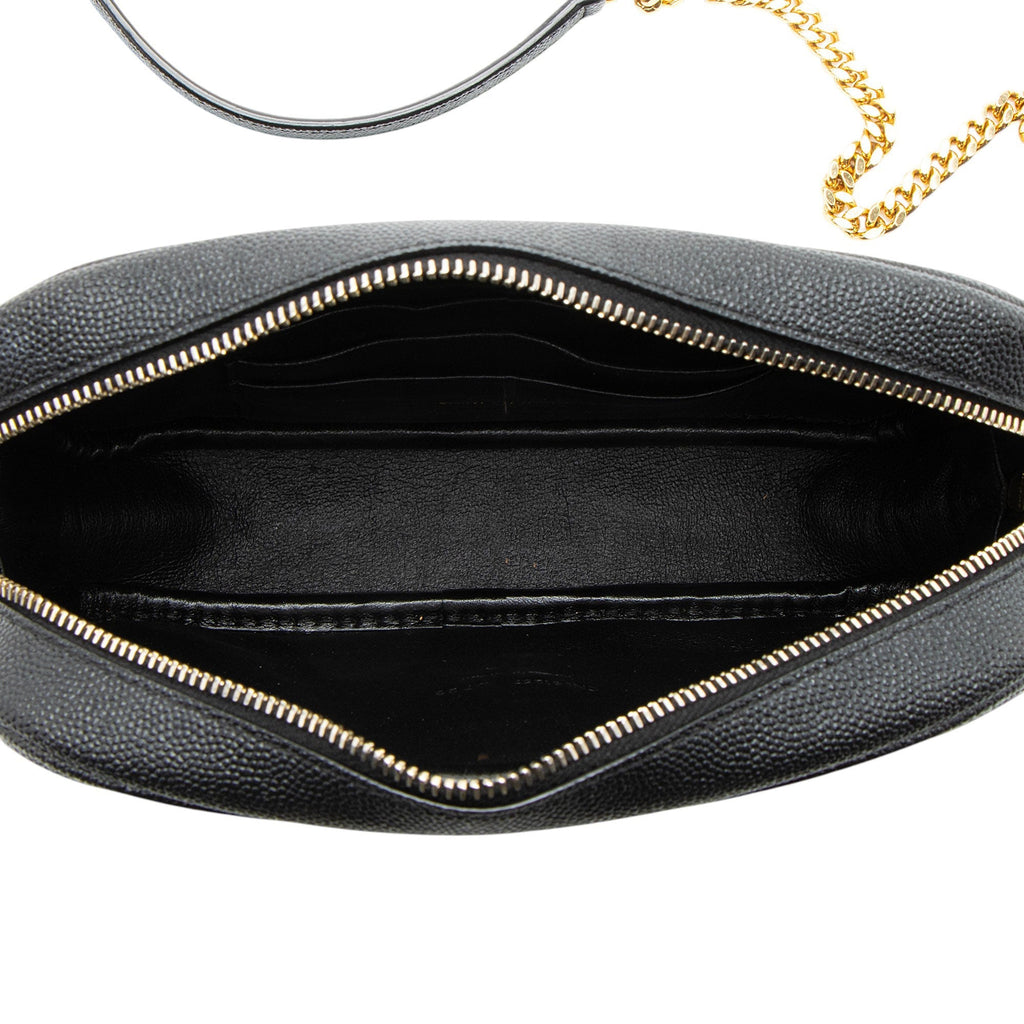 Saint Laurent Matelasse Grain de Poudre Monogram Lou Mini Camera Bag