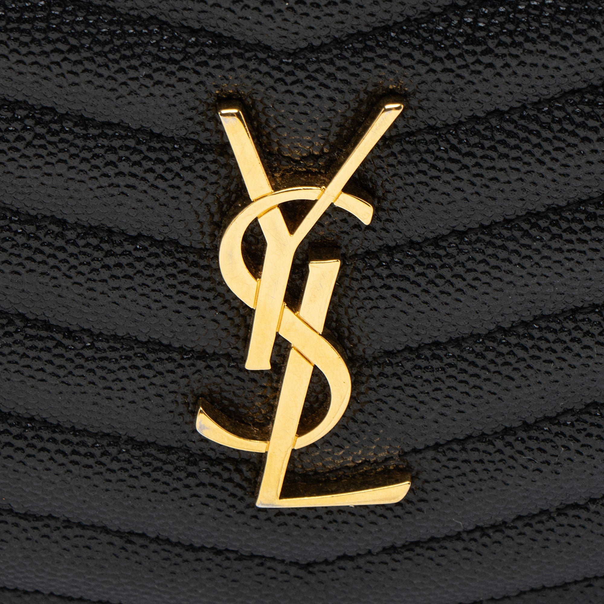 Saint Laurent Matelasse Grain de Poudre Monogram Lou Mini Camera Bag
