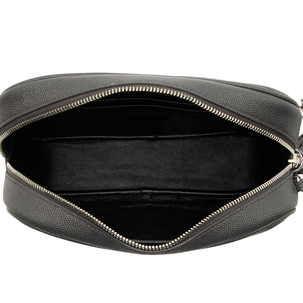 Saint Laurent Matelasse Grain de Poudre Monogram Lou Mini Camera Bag