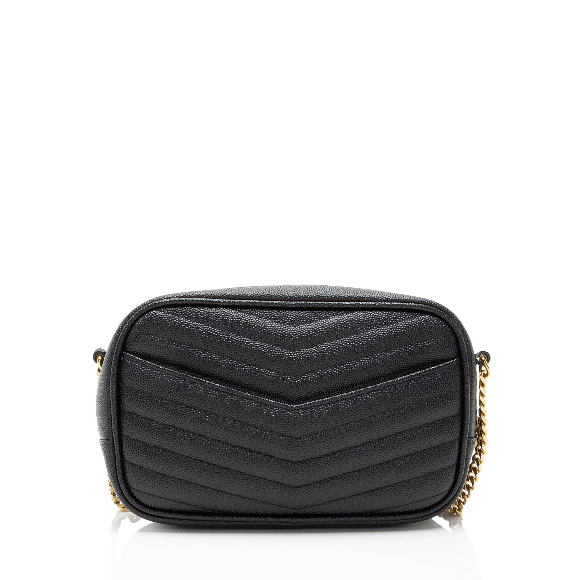 Saint Laurent Matelasse Grain de Poudre Monogram Lou Mini Camera Bag
