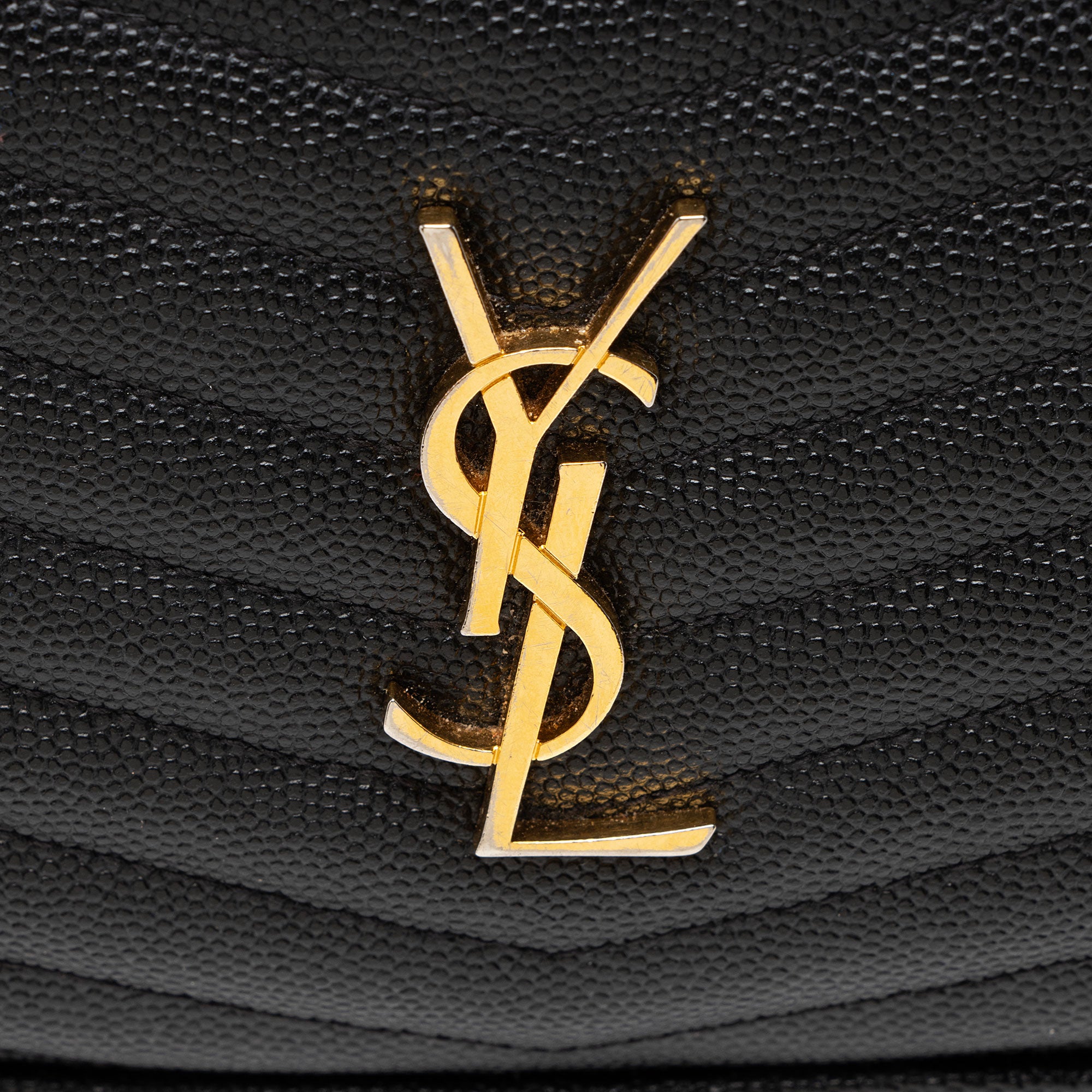 Saint Laurent Matelasse Grain de Poudre Monogram Lou Mini Camera Bag