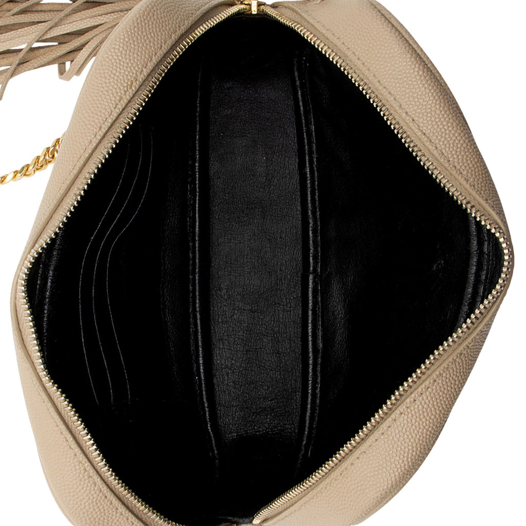 Saint Laurent Matelasse Grain de Poudre Monogram Lou Mini Camera Bag