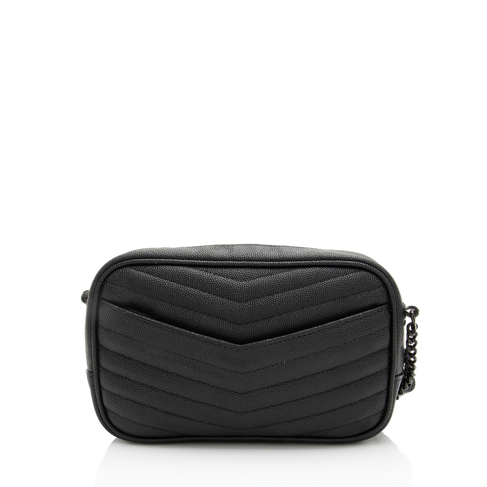 Saint Laurent Matelasse Grain de Poudre Monogram Lou Mini Camera Bag