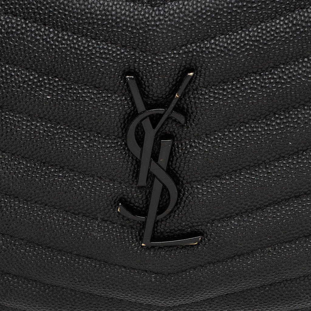 Saint Laurent Matelasse Grain de Poudre Monogram Lou Mini Camera Bag