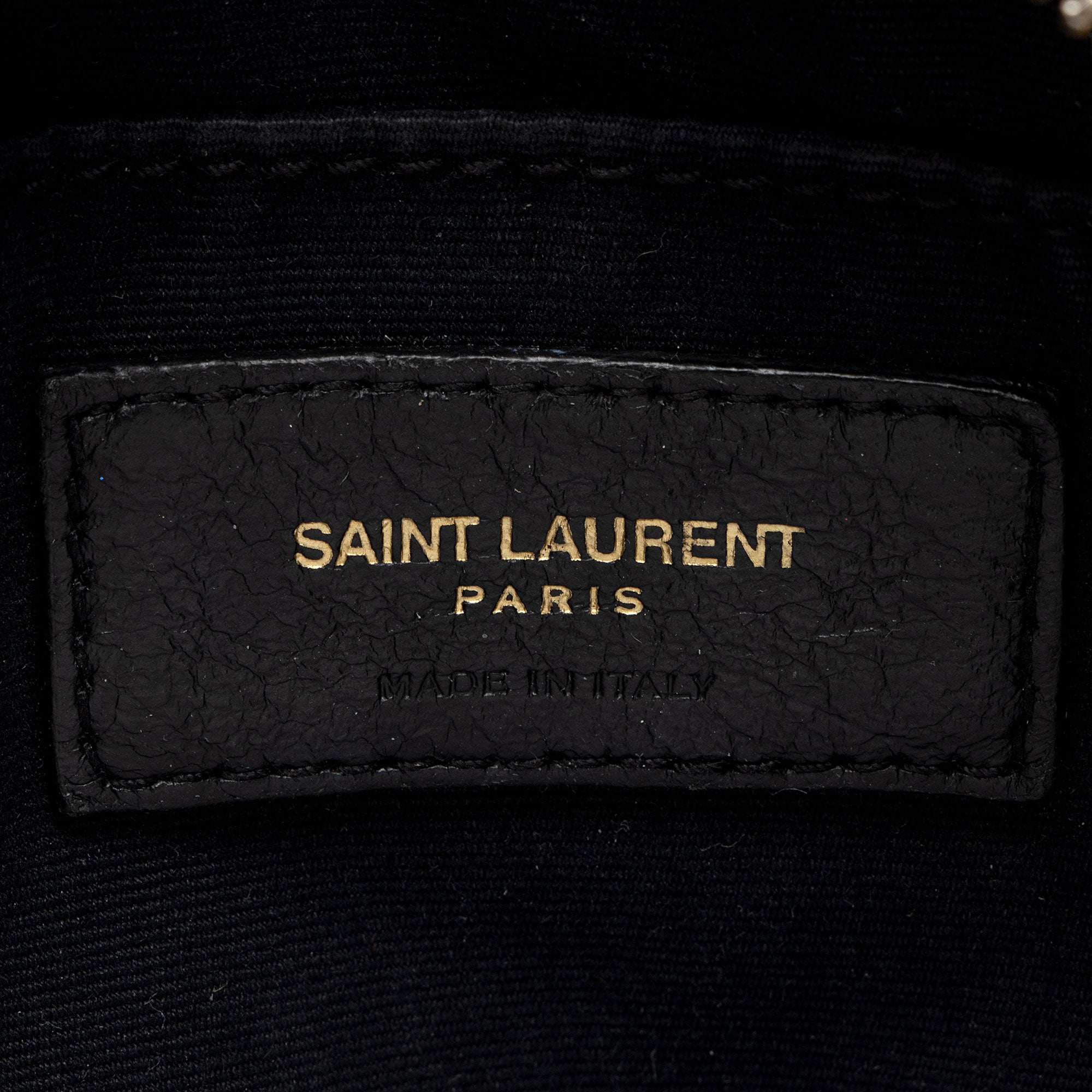 Saint Laurent Matelasse Grain de Poudre Monogram Vinyle Round Camera Bag - FINAL SALE