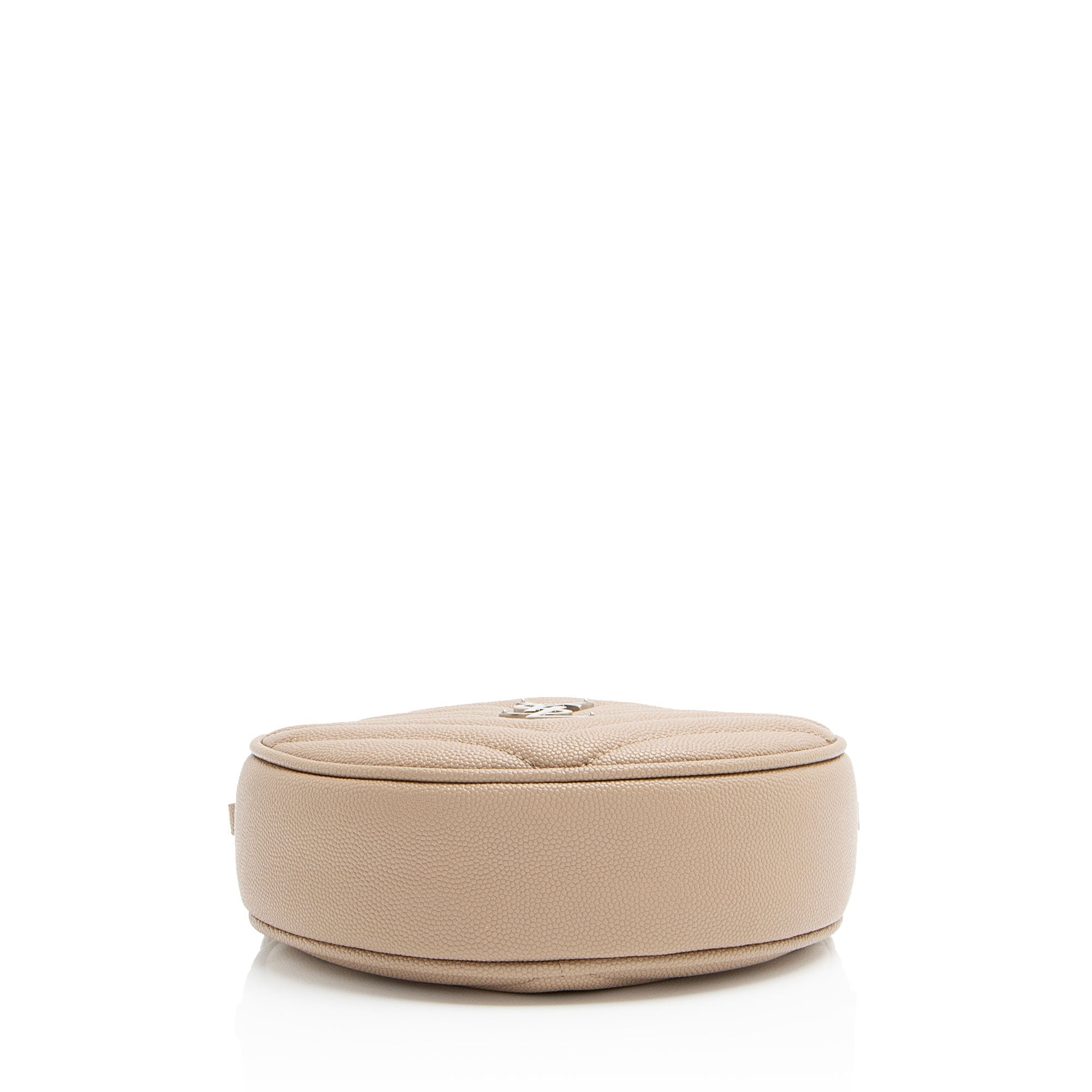 Saint Laurent Matelasse Grain de Poudre Monogram Vinyle Round Camera Bag