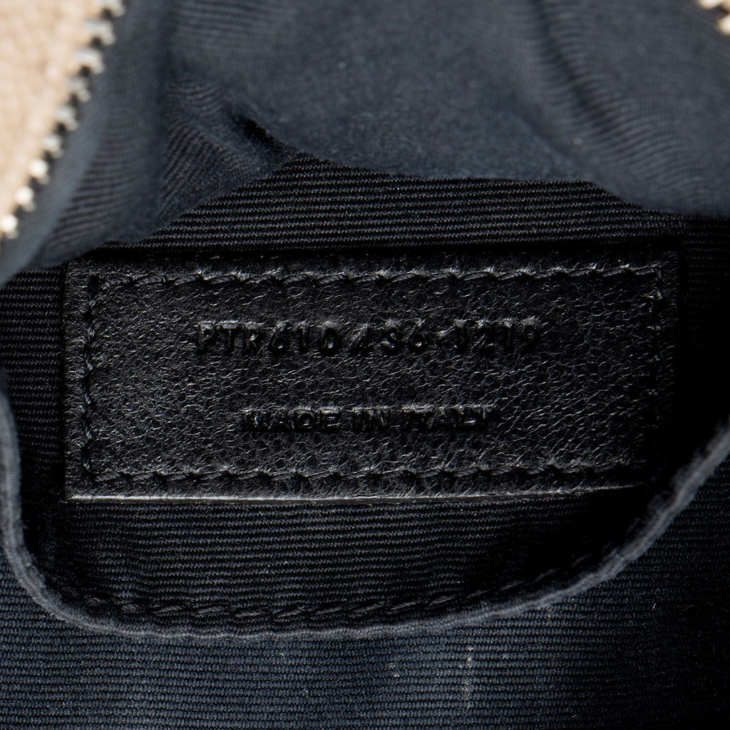 Saint Laurent Matelasse Grain de Poudre Monogram Vinyle Round Camera Bag