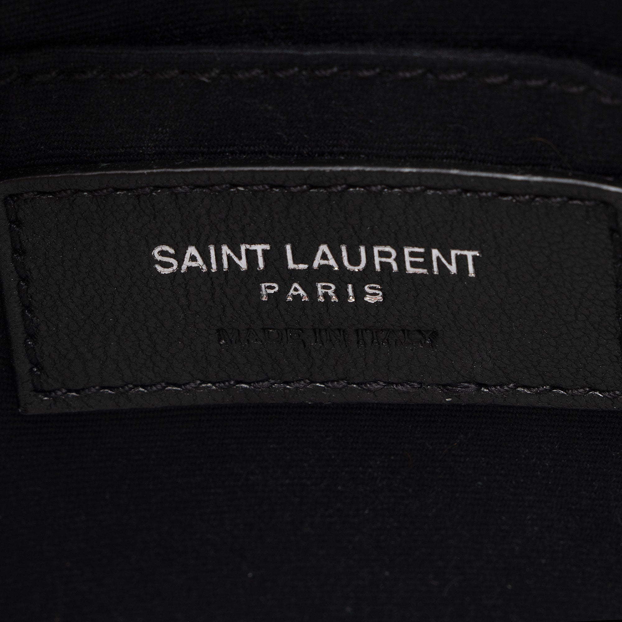 Saint Laurent Matelasse Grain de Poudre Monogram Vinyle Round Camera Bag