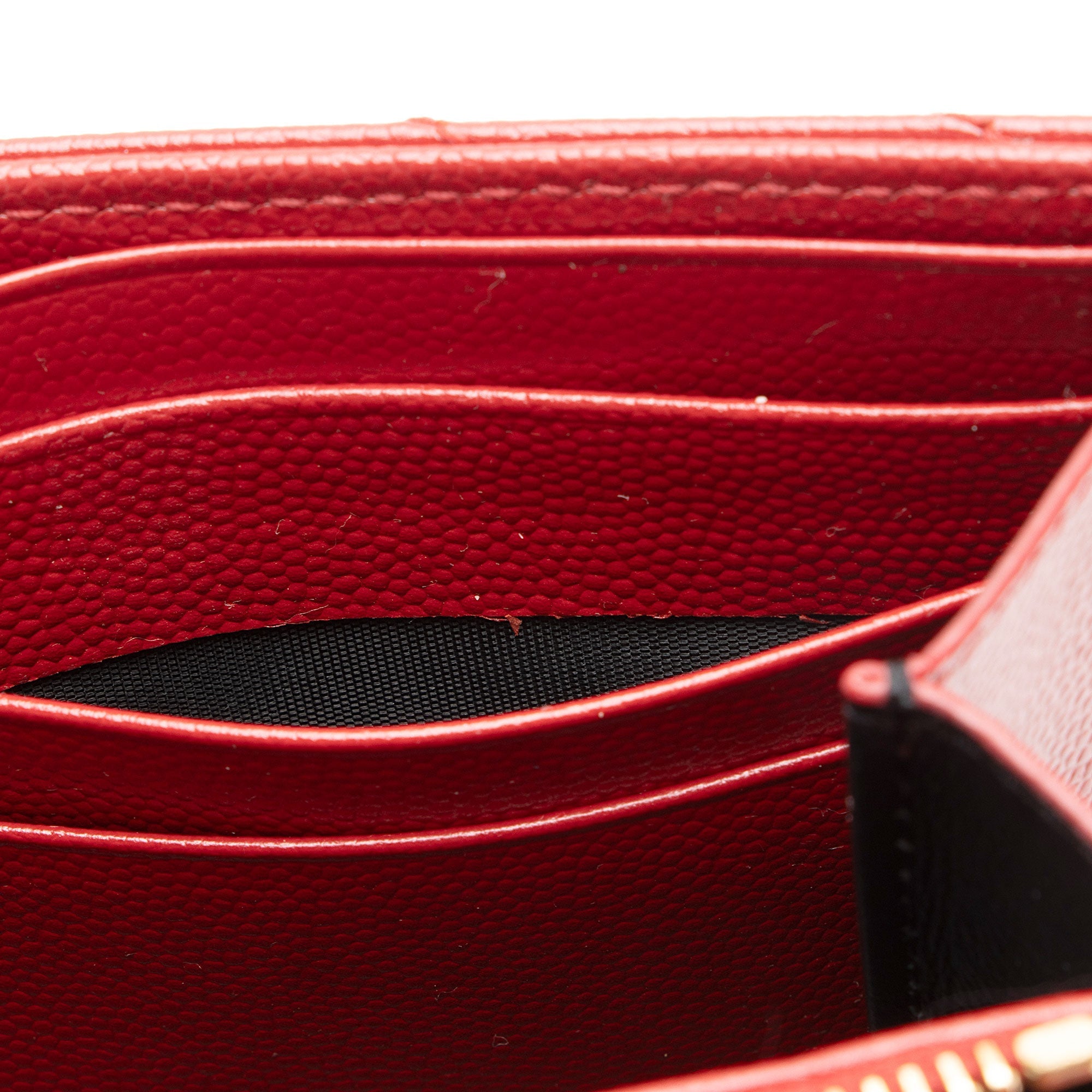 Saint Laurent Matelasse Grain de Poudre Monogram Wallet (SHF-dJjYdi)