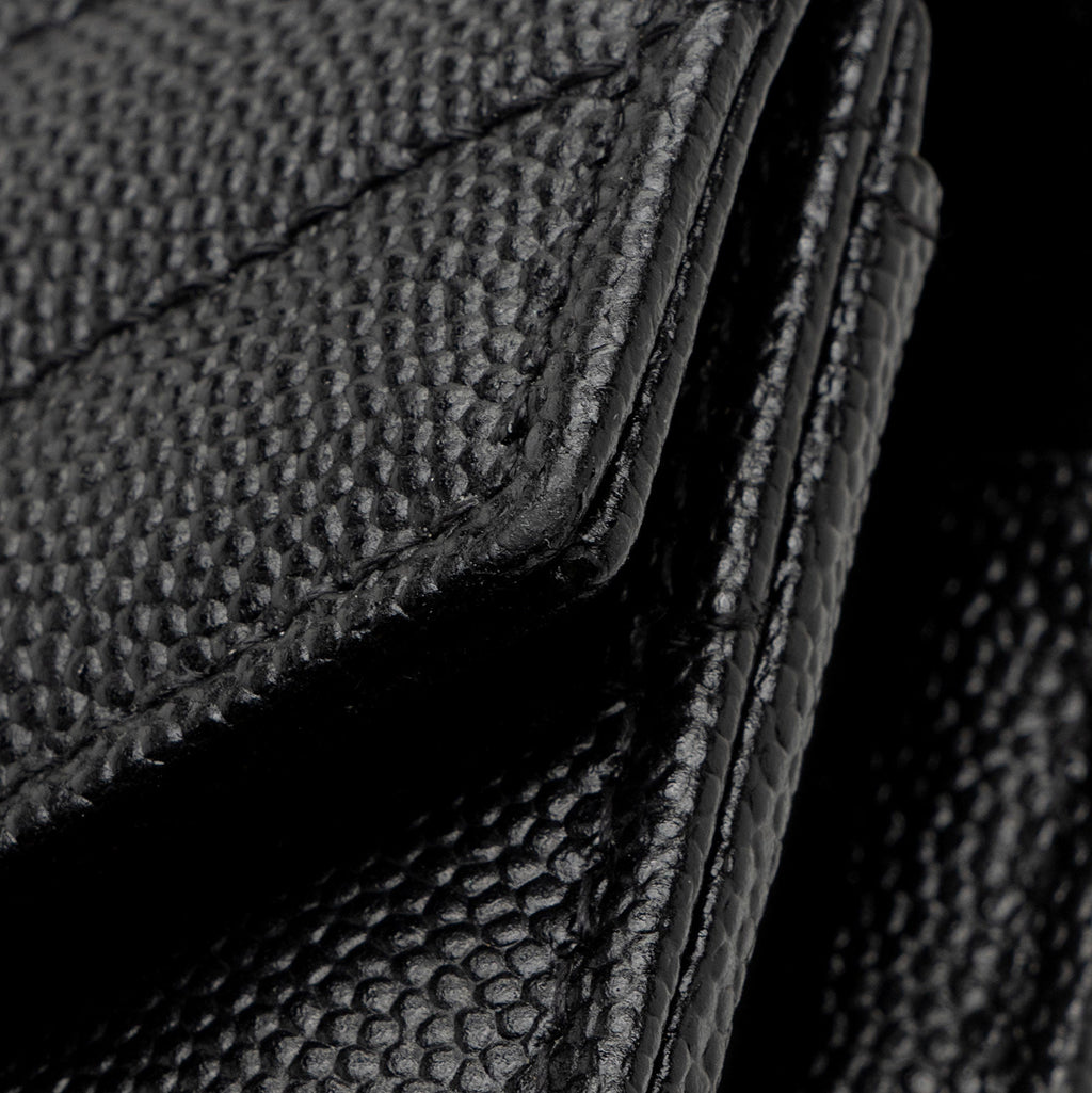 Saint Laurent Matelasse Grain de Poudre Monogram Wallet (SHF-gZz6IY)