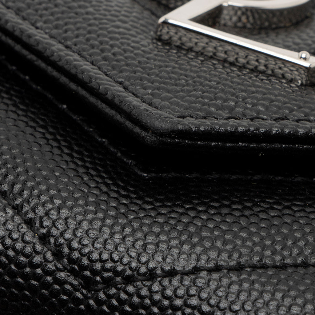 Saint Laurent Matelasse Grain de Poudre Monogram Wallet (SHF-gZz6IY)
