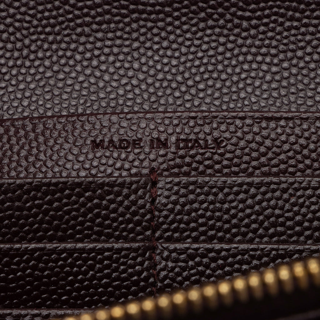 Saint Laurent Matelasse Grain de Poudre Monogram Wallet (SHF-D9u1hR)