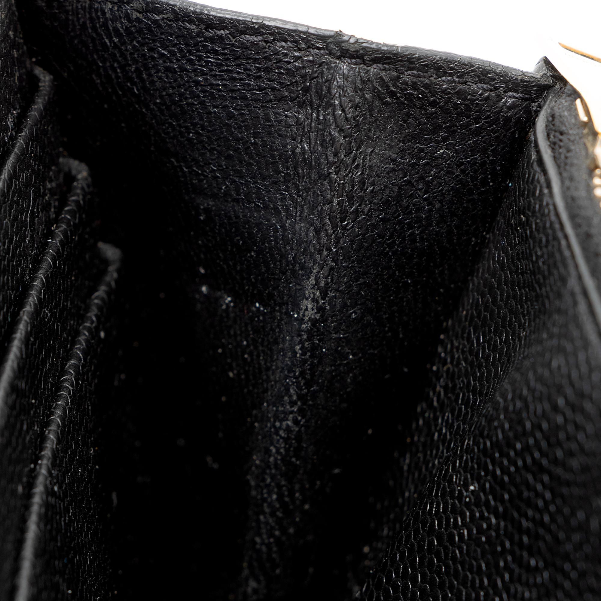 Saint Laurent Matelasse Grain de Poudre Monogram Zip Around Wallet (SHF-wej7UG)