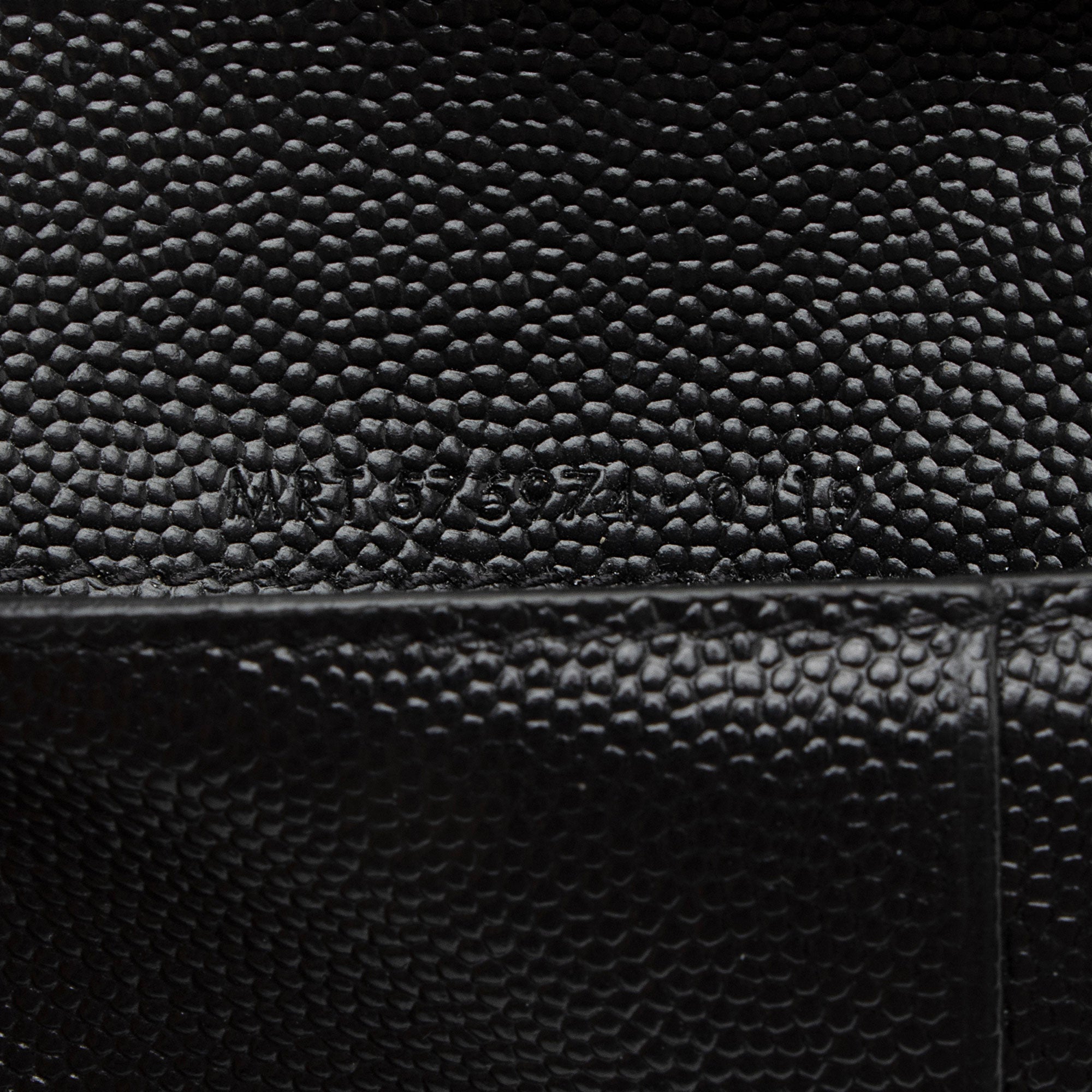 Saint Laurent Matelasse Grain de Poudre Monogram Zipper Card Case (SHF-GrLbE3)