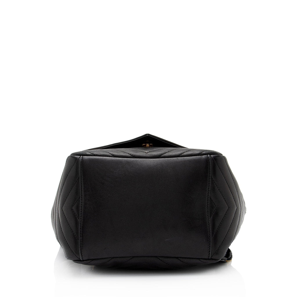 Saint Laurent Matelasse Lambskin Monogram Joe Backpack (SHF-C9THXn)