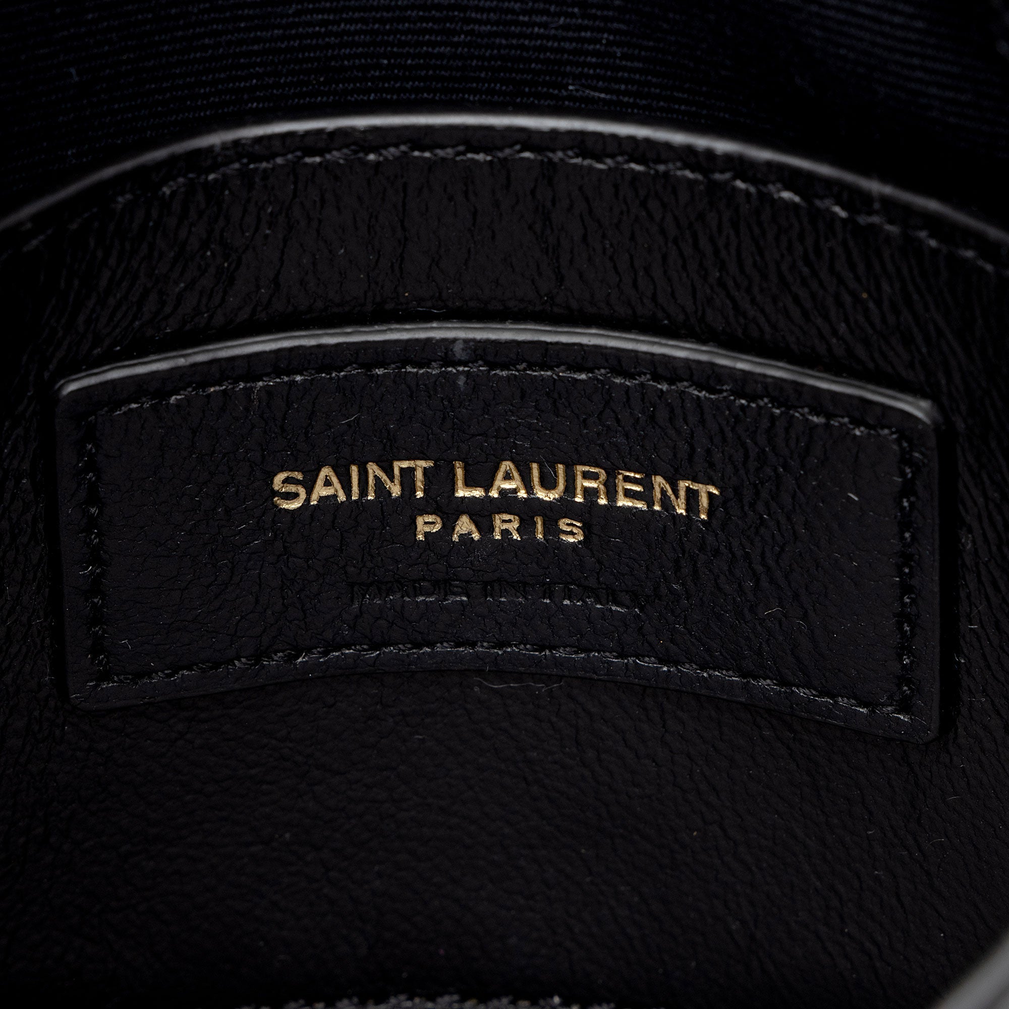 Saint Laurent Matelasse Lambskin Monogram Small Double Flap Bag