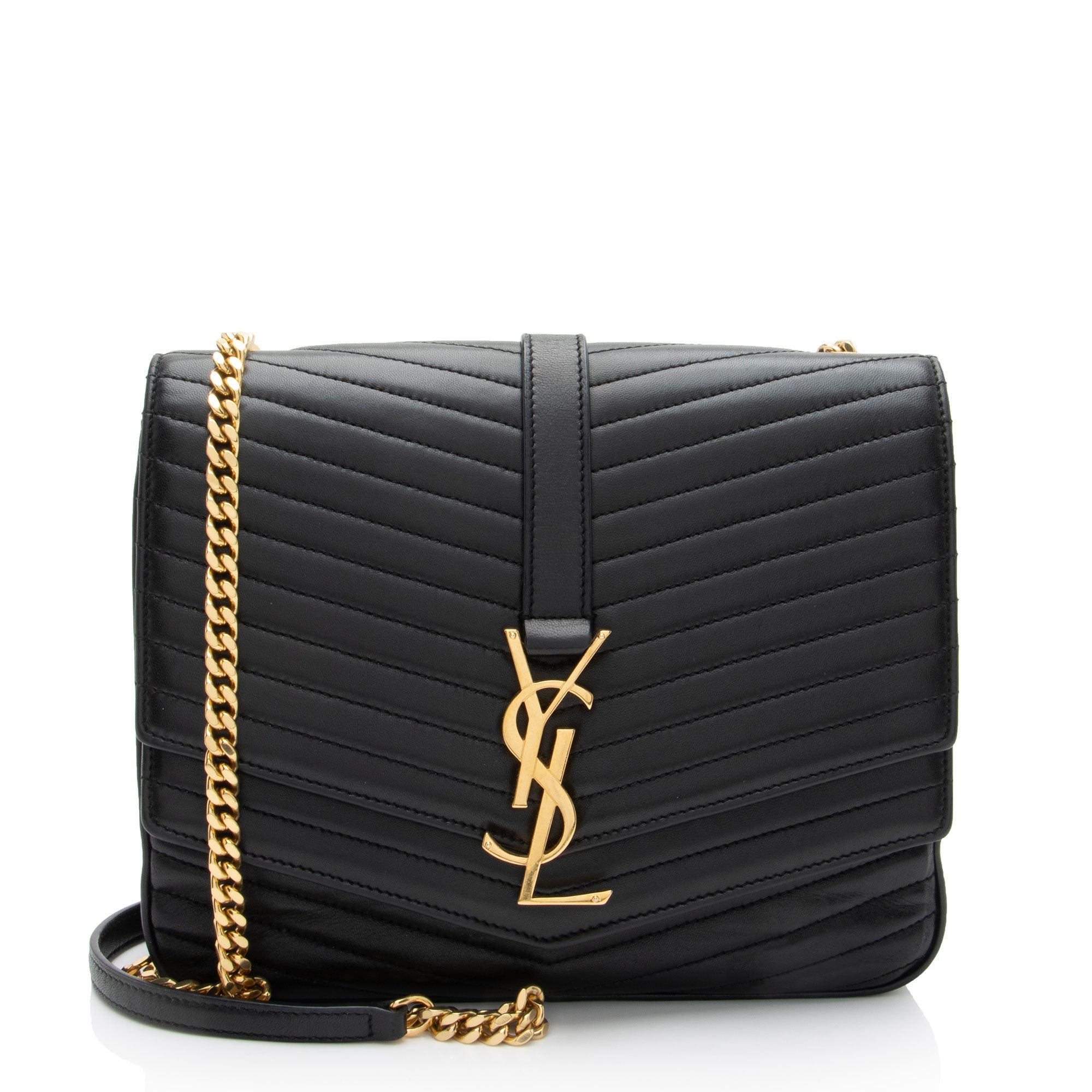Saint Laurent Matelasse Lambskin Monogram Sulpice Medium Shoulder Bag