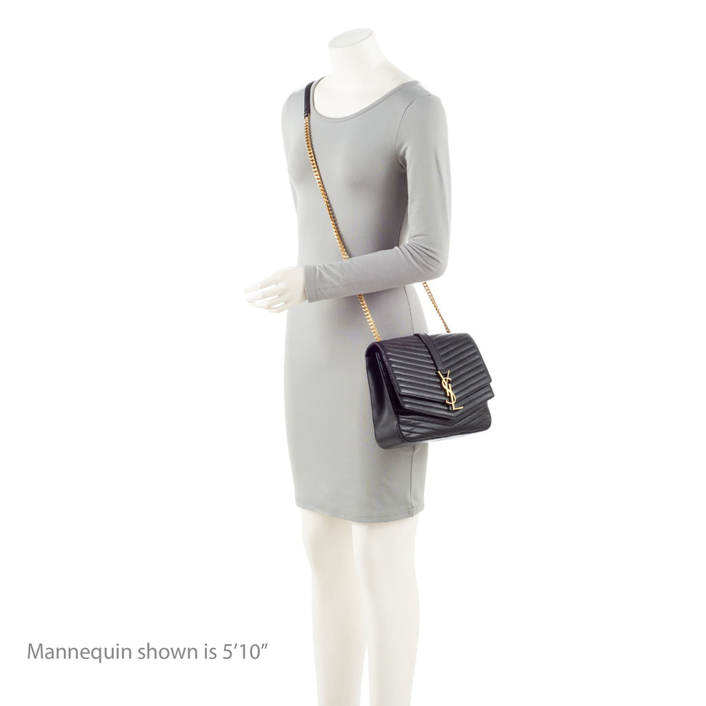 Saint Laurent Matelasse Lambskin Monogram Sulpice Medium Shoulder Bag