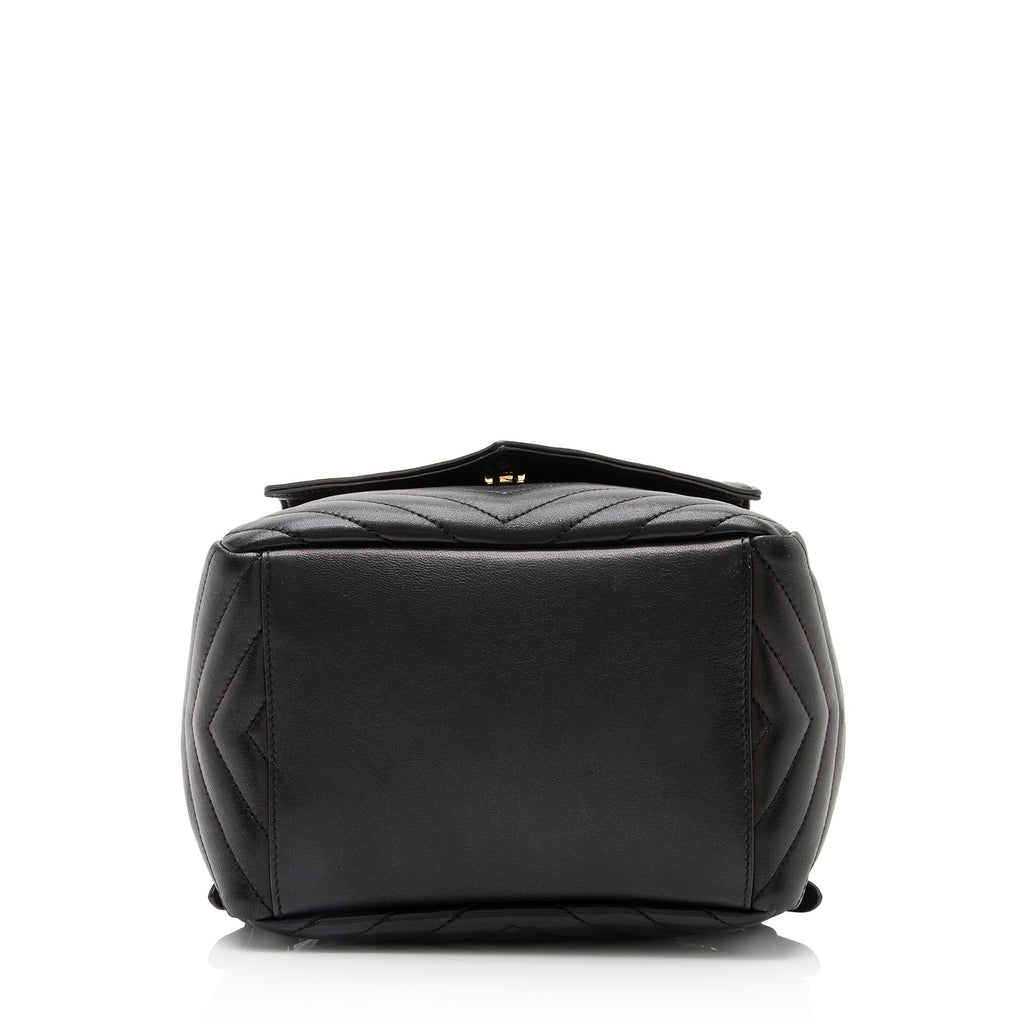 Saint Laurent Matelasse Lambskin Tweed Monogram Joe Backpack (SHF-23097)