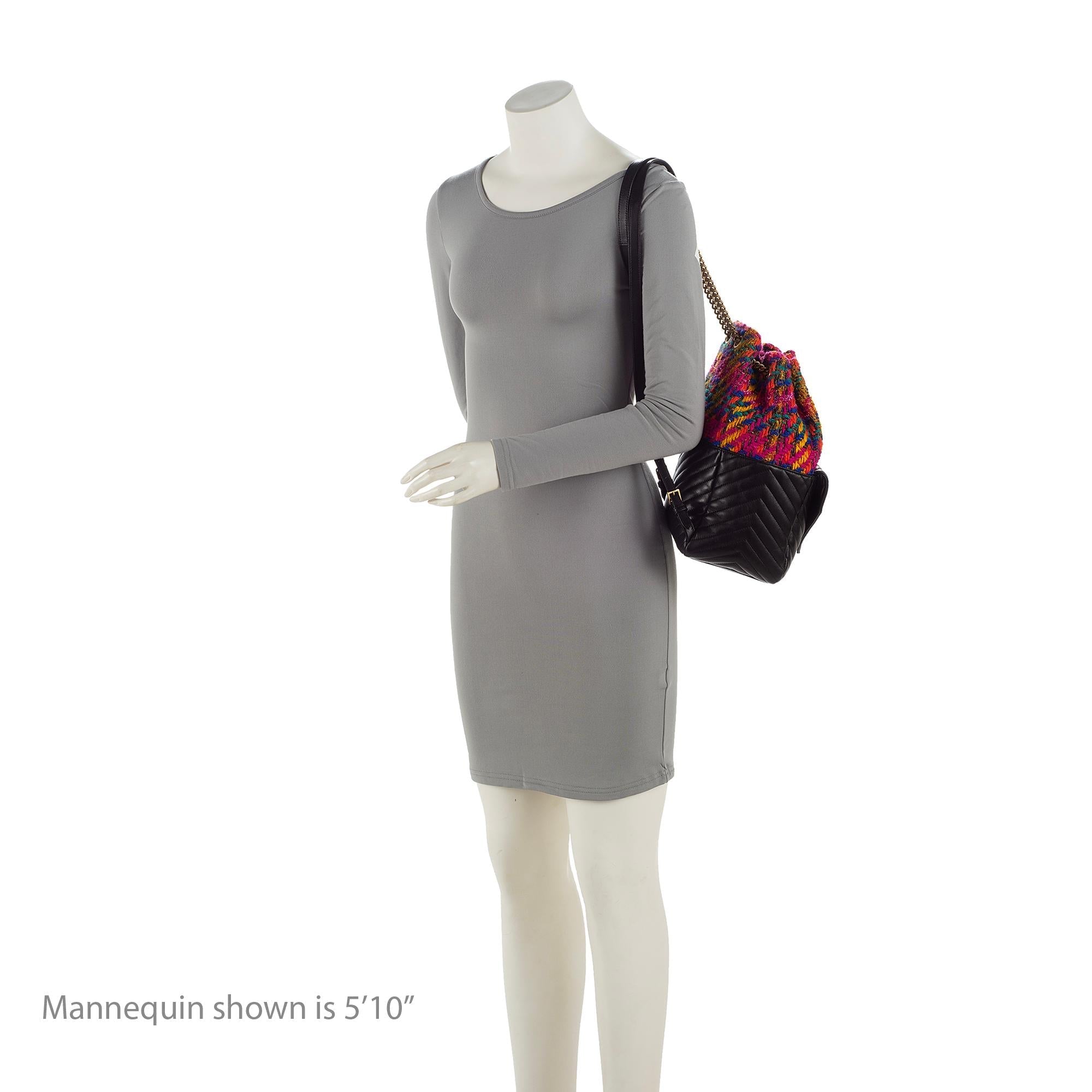 Saint Laurent Matelasse Lambskin Tweed Monogram Joe Backpack (SHF-akbPI0)