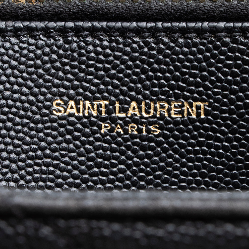 Saint Laurent Matelasse Leather Monogram Chain Bo Cassandre Tote - FINAL SALE (SHF-21639)