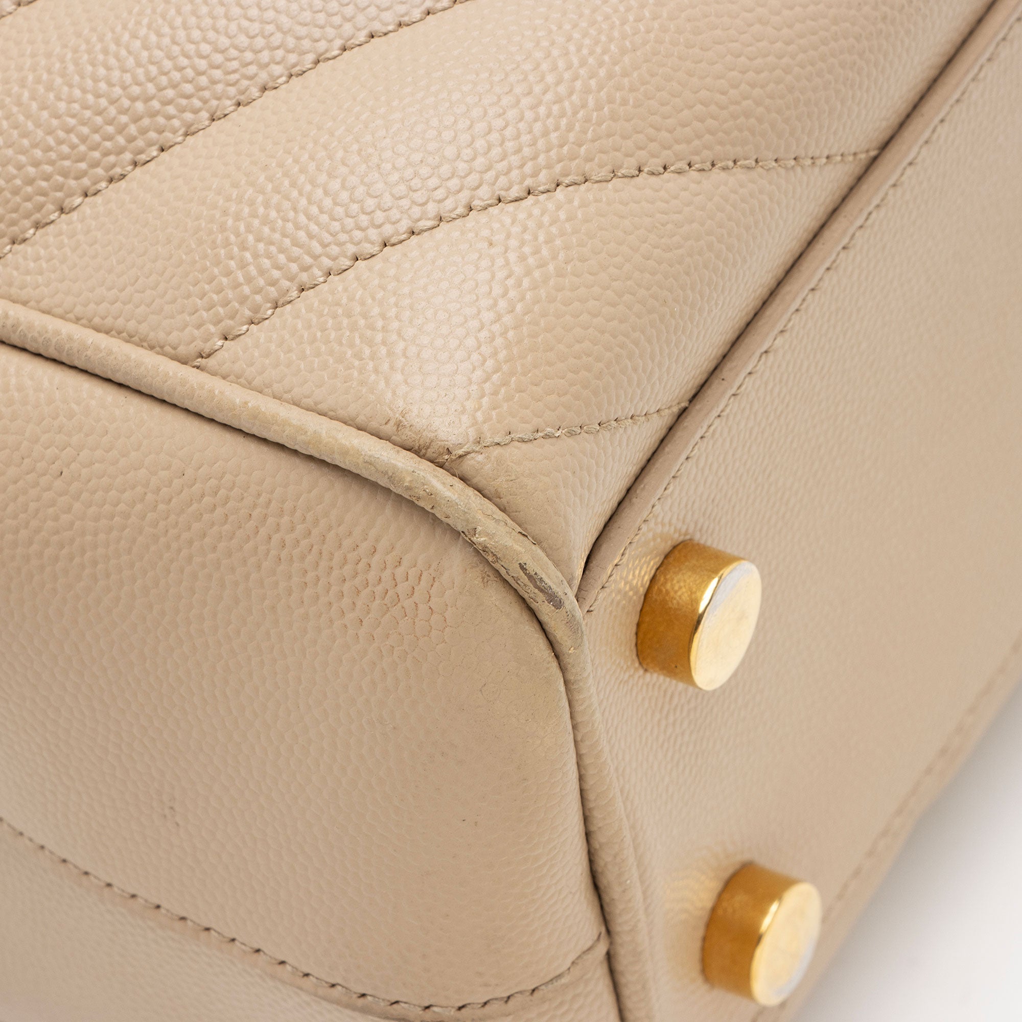 Saint Laurent Matelasse Grain de Poudre Monogram Chain Shopper Tote (SHF-bgDHik)