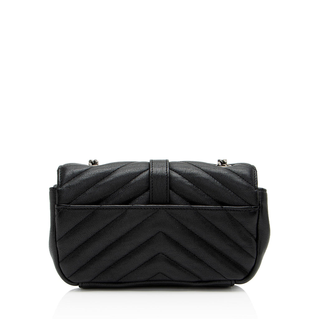 Saint Laurent Matelasse Leather Monogram Classic Baby Chain Bag