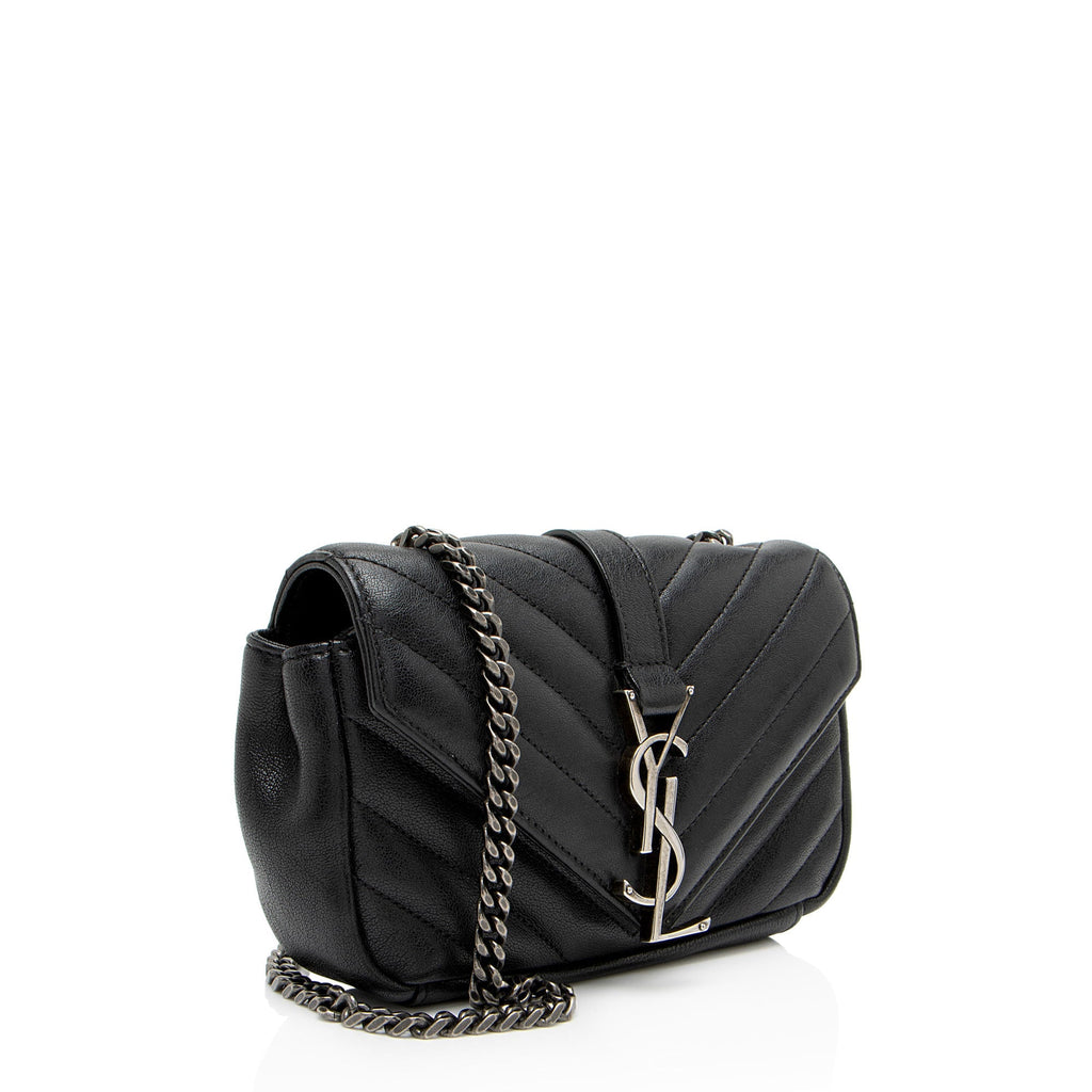 Saint Laurent Matelasse Leather Monogram Classic Baby Chain Bag