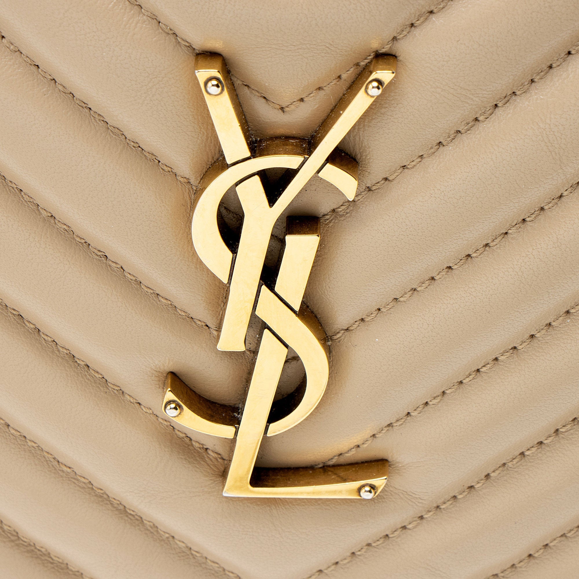 Saint Laurent Matelasse Calfskin Monogram Lou Camera Bag
