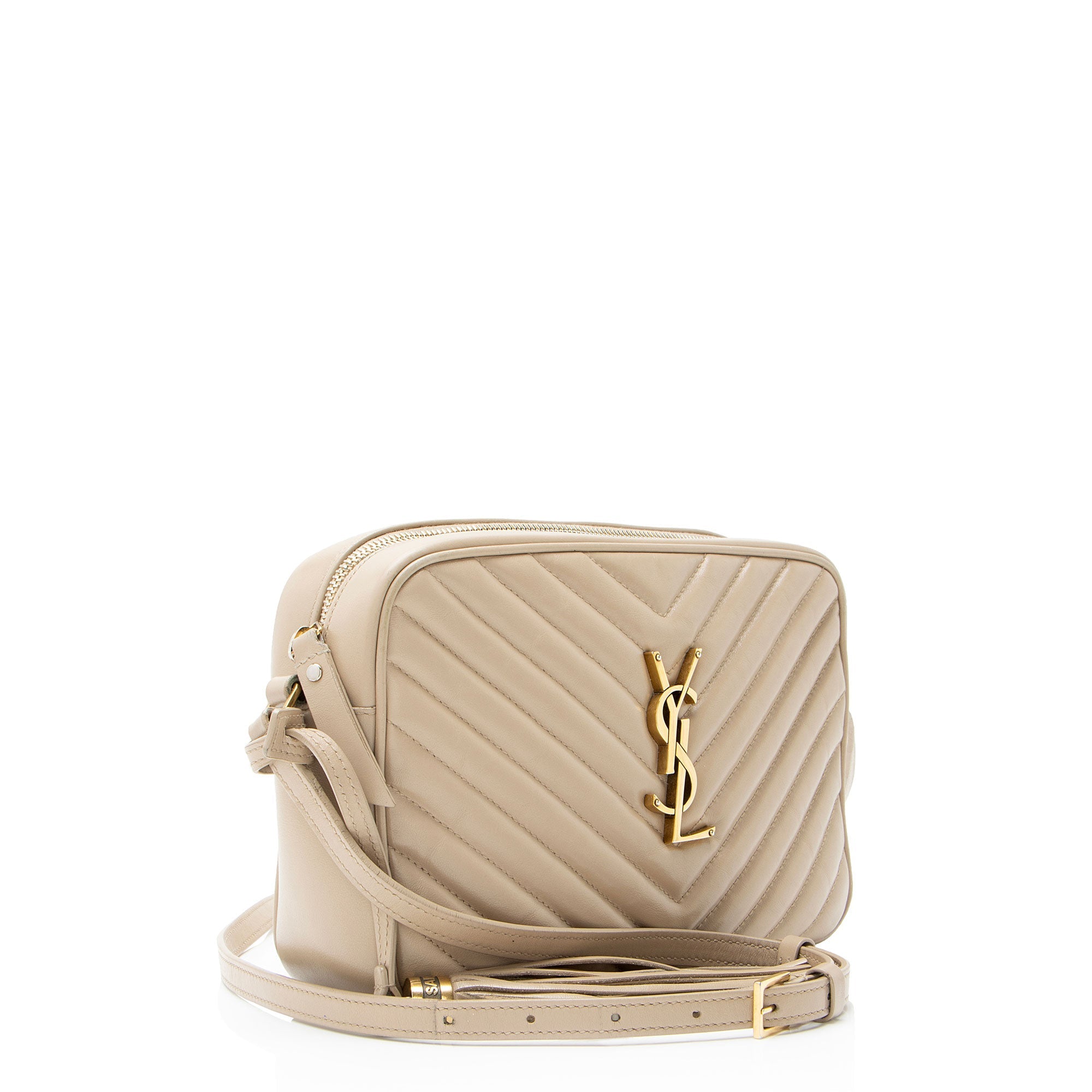 Saint Laurent Matelasse Calfskin Monogram Lou Camera Bag