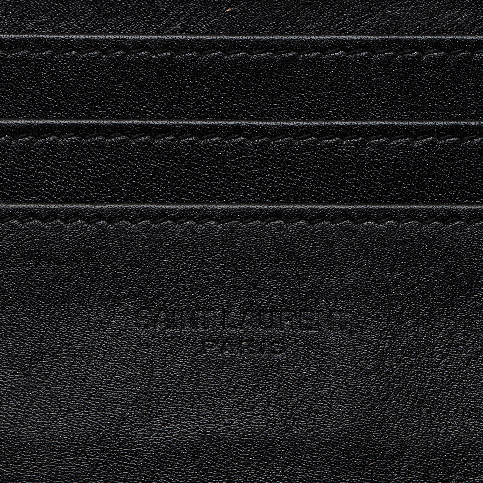 Saint Laurent Matelasse Patent Leather Monogram Bill Pouch