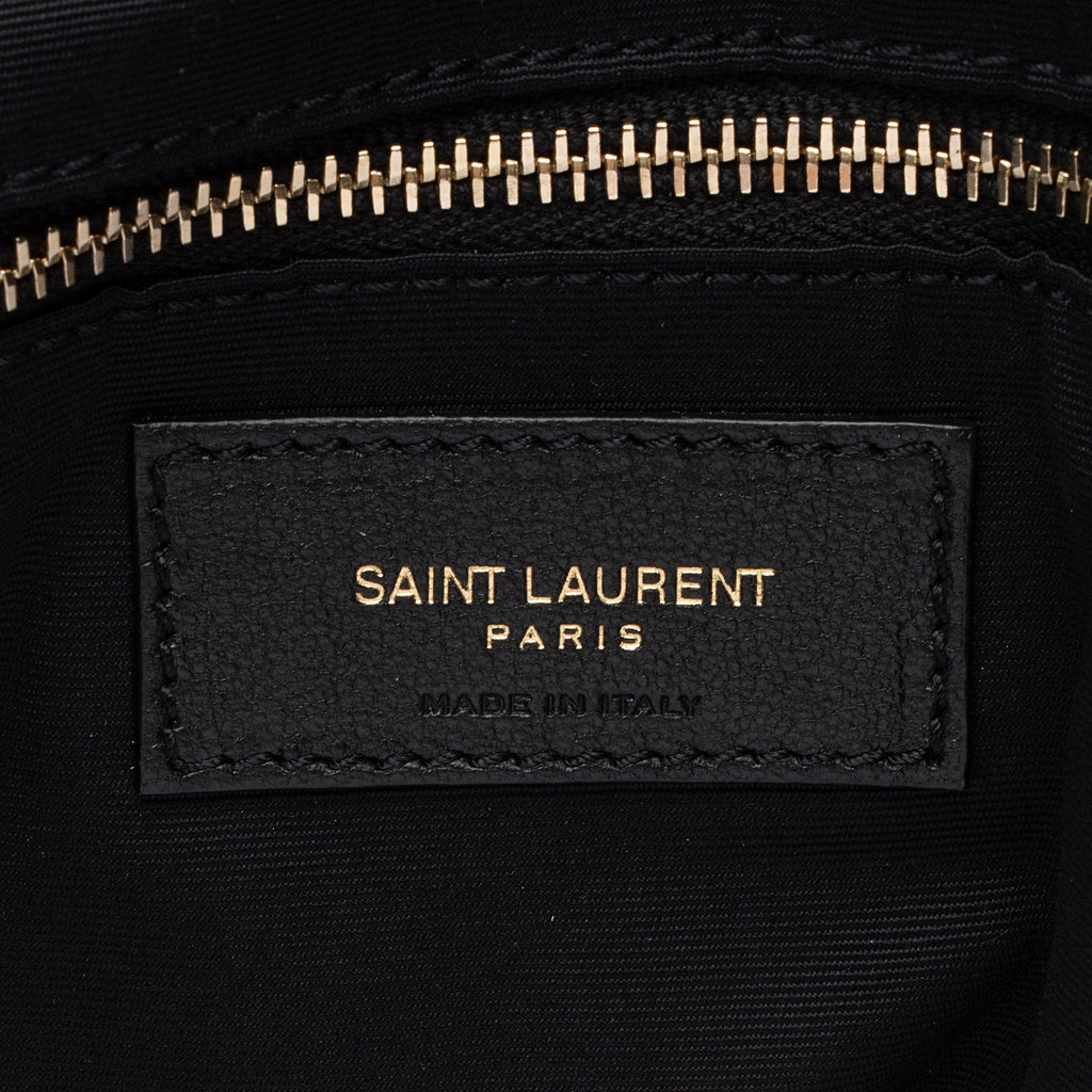 Saint Laurent Matelasse Quilted YSL Pochon Drawstring Tote (SHF-EoGX4B)