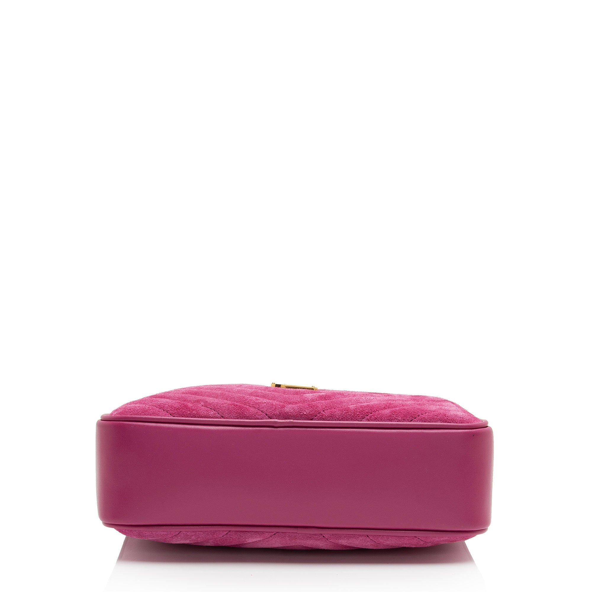 Saint Laurent Matelasse Suede Monogram Lou Camera Bag (SHF-Y84S5Z)