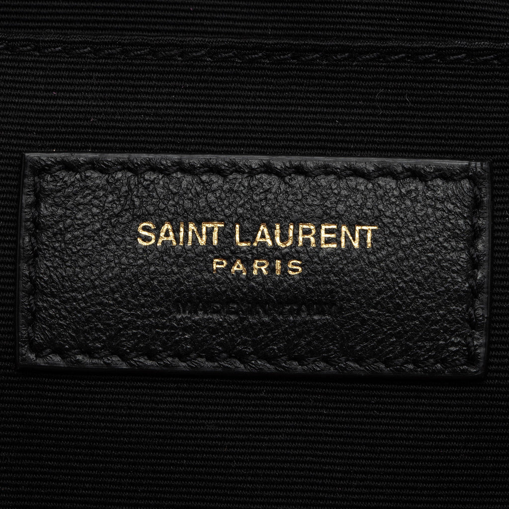 Saint Laurent Matelasse Suede Monogram Lou Camera Bag (SHF-Y84S5Z)