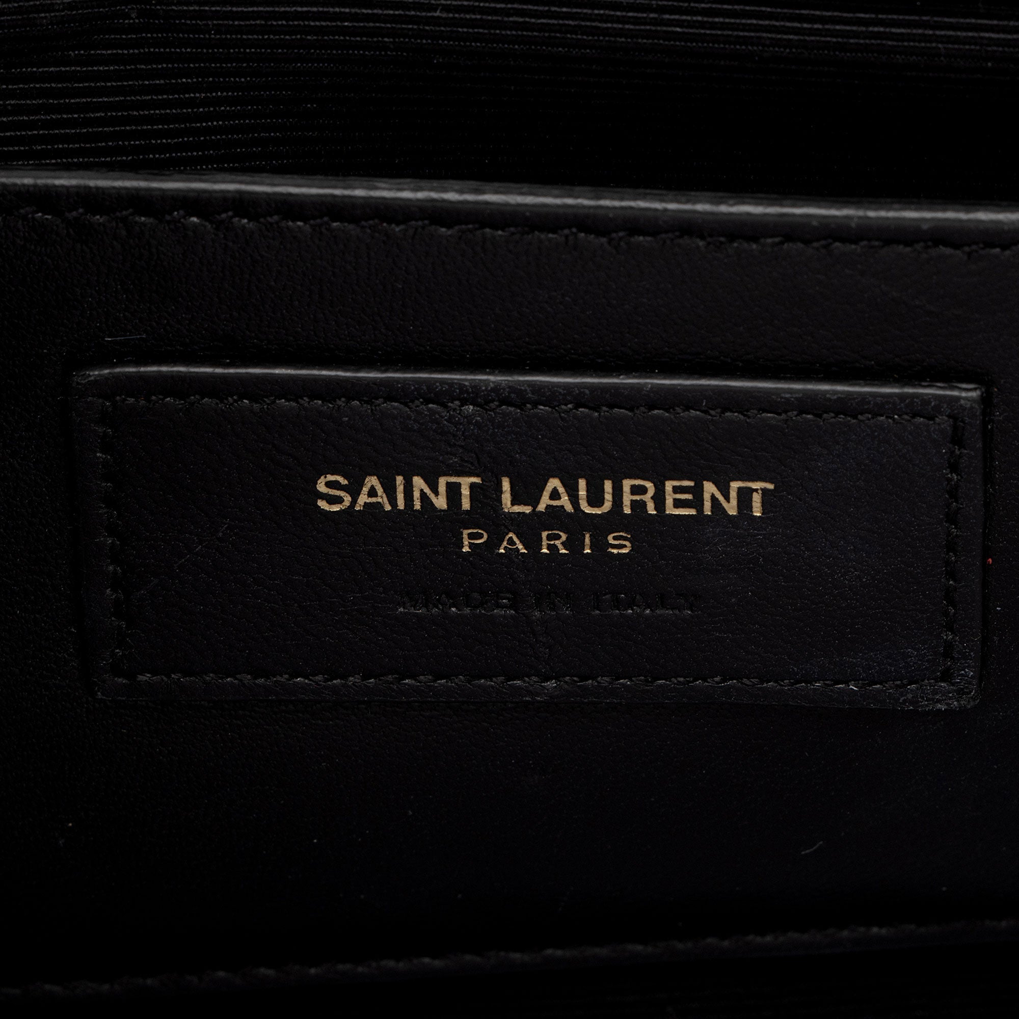 Saint Laurent Metallic Croc Embossed Leather Monogram Kate Medium Shoulder Bag (SHF-GgwCYy)